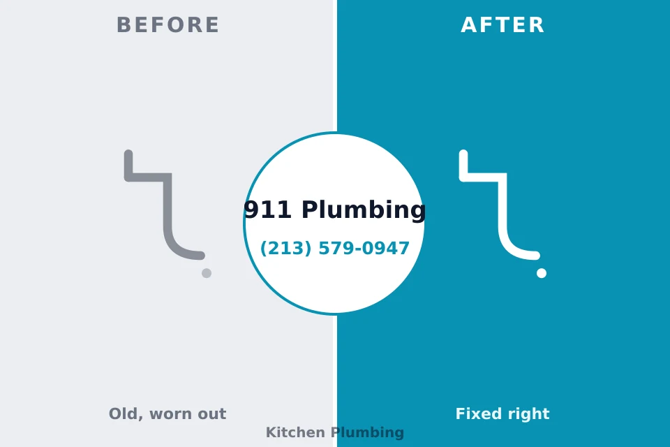 Before and after: plumbing repair Glen Burnie, MD